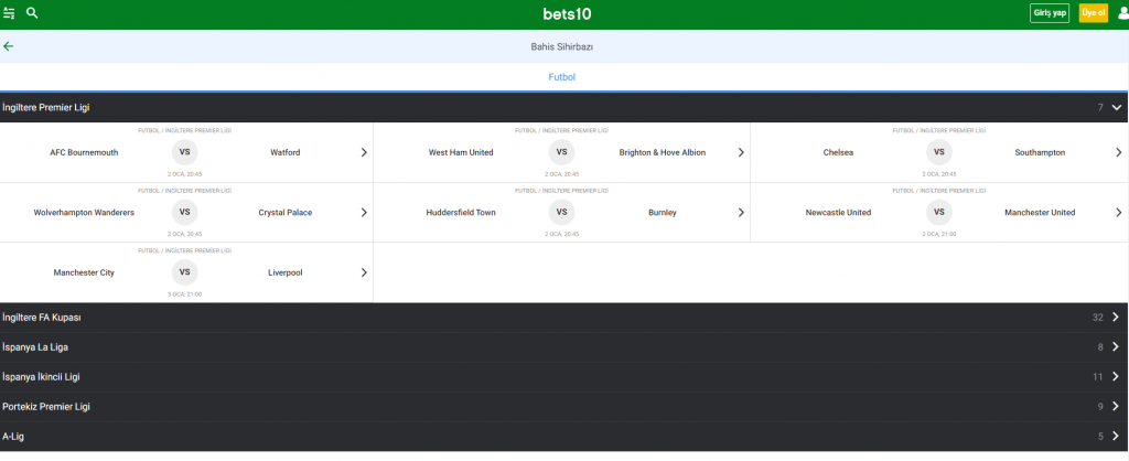 Bets10 Bahis Sihirbazı